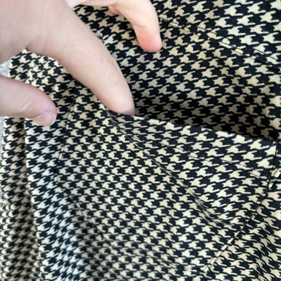 J McLaughlin Women's Pull on Pants 14 Pattern Tan Black Skinny Legging Rayon 390 - Picture 11 of 14